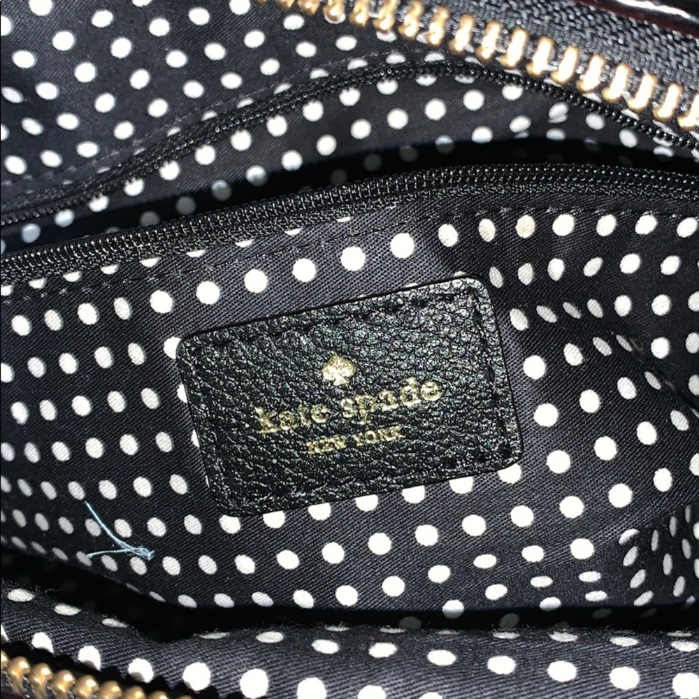 KATE SPADE BLACK LEATHER HANDBAG/CROSSBODY - Picture 7 of 9